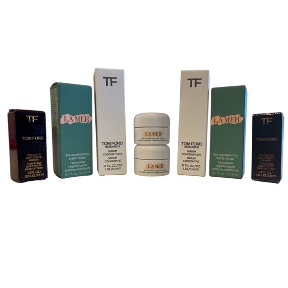 NIB INCREDIBLE 8 PIECE TOM FORD & LA MER SKIN CARE BUNDLE - Picture 1 of 3